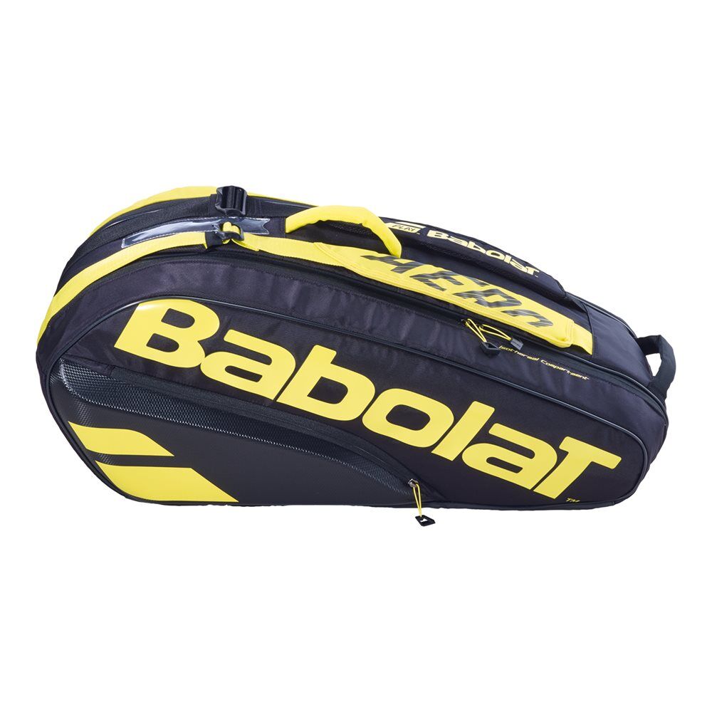 babolat backpack rh x 6 pure aero  - black-yell