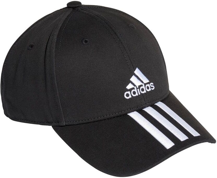 adidas unisex καπέλο baseball 3-stripes twill  - black-whit