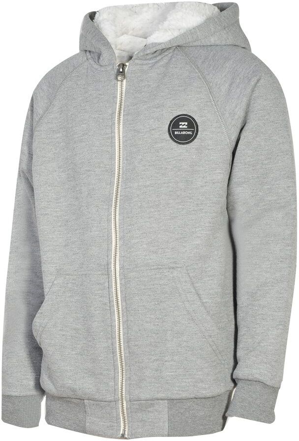 billabong all day sherpa fz ho boy  - grey mel