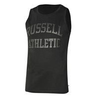 russell athletic ανδρικό αμάνικο classic logo singlet  - black-char