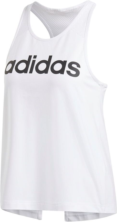 adidas γυναικείο αμάνικο design 2 move logo tank  - white-blak