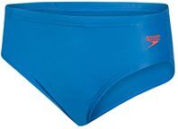 speedo essential boys logo brief  - blue-oran