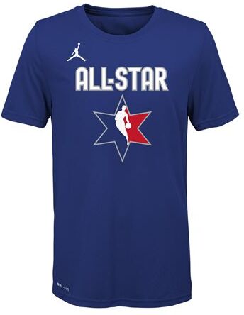 nike t-shirt nba all-star game name 2020 lebron james 23  - blue-royal