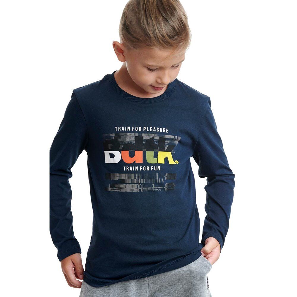 body talk παιδική μπλούζα color letters  - dk. blue