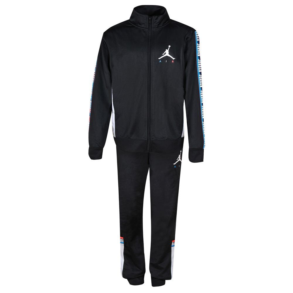 jordan παιδική φόρμα jumpman sideline tricot set  - black