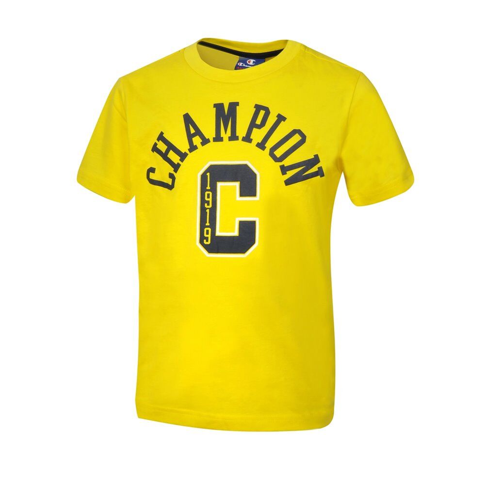 CHAMPION παιδικό t-shirt crewneck champion athletics  - yellow