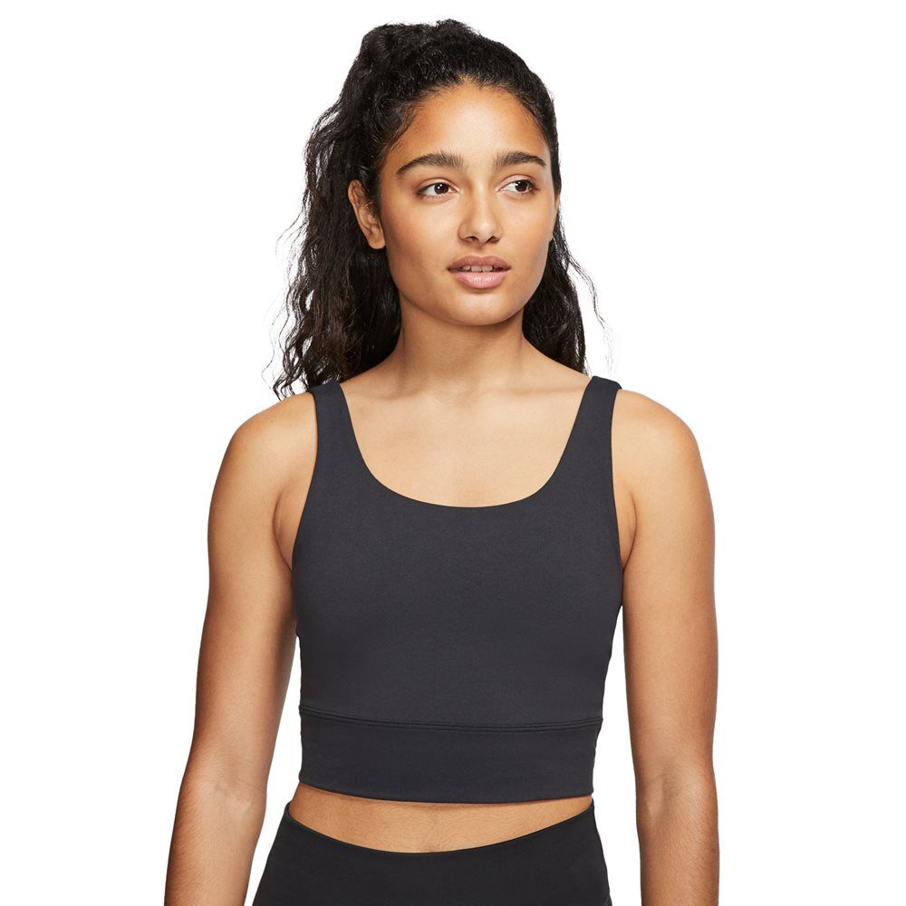 nike γυναικείο μπουστάκι yoga luxe  - black-grey