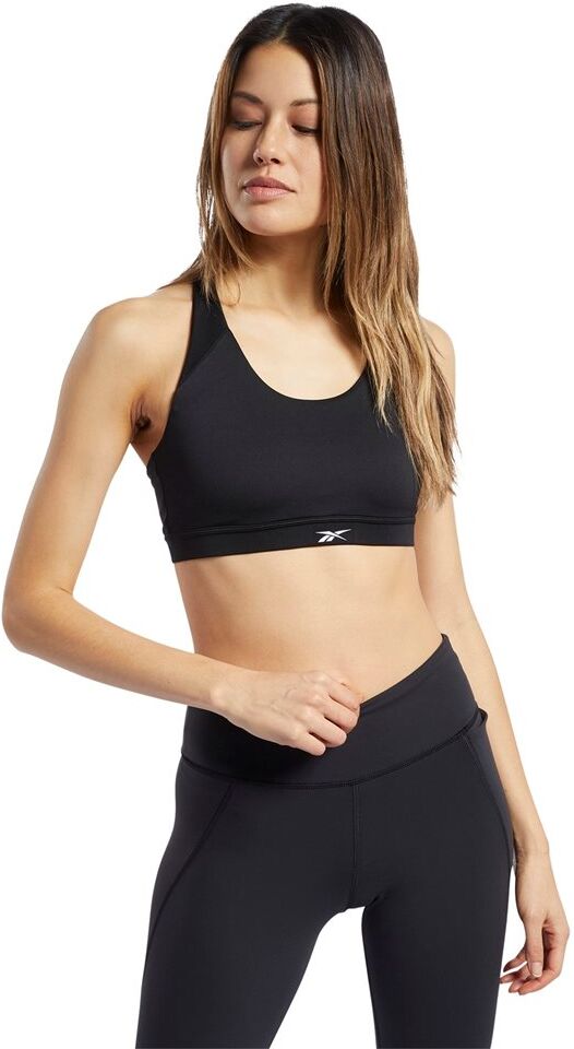 reebok γυναικείο μπουστάκι workout ready (medium support)  - black