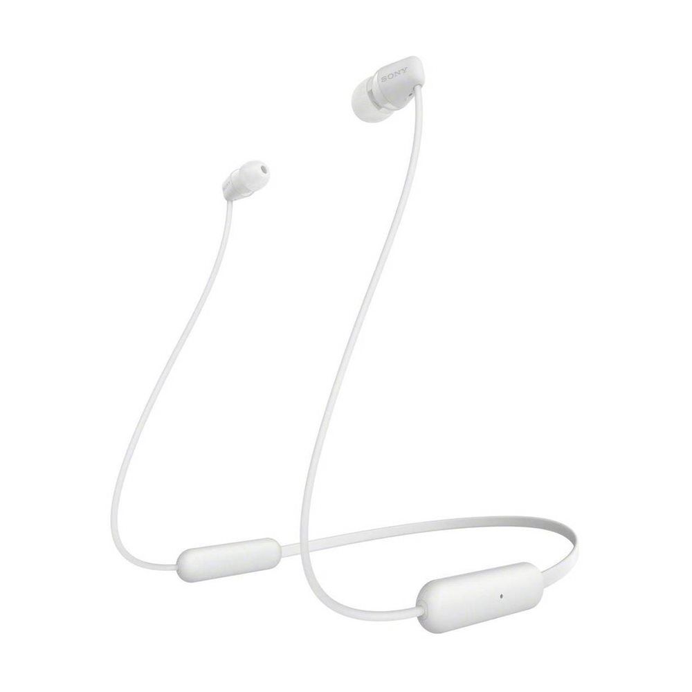 Sony ακουστικά  bluetooth neckband wi-c200  - white