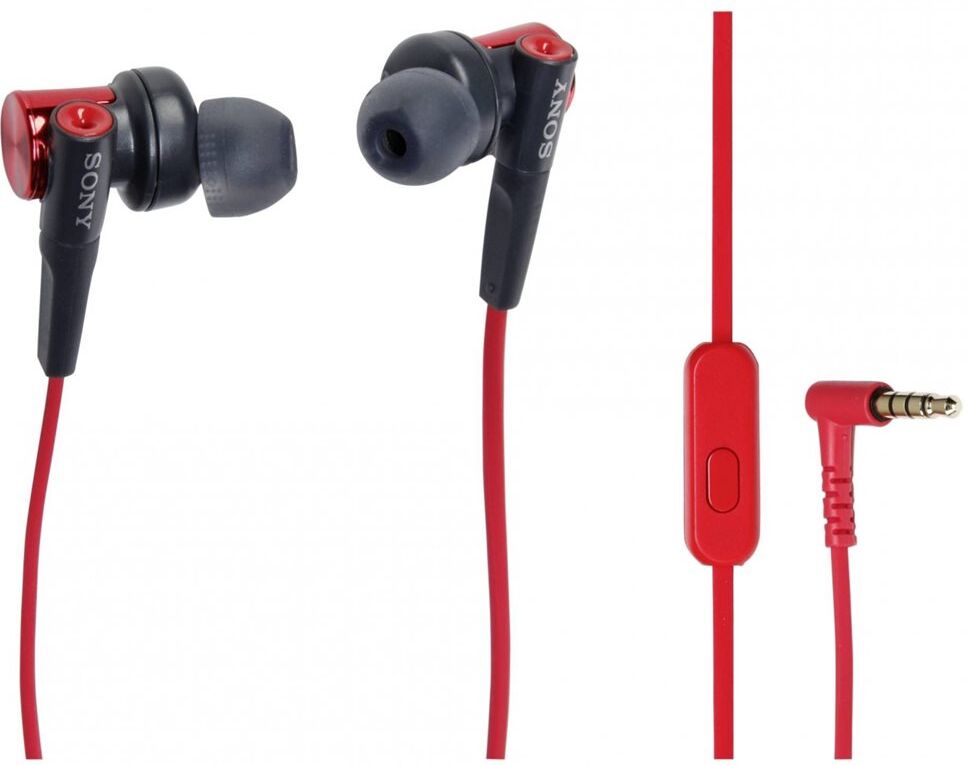 Sony ακουστικά handfree mdr-xb50ap  - red