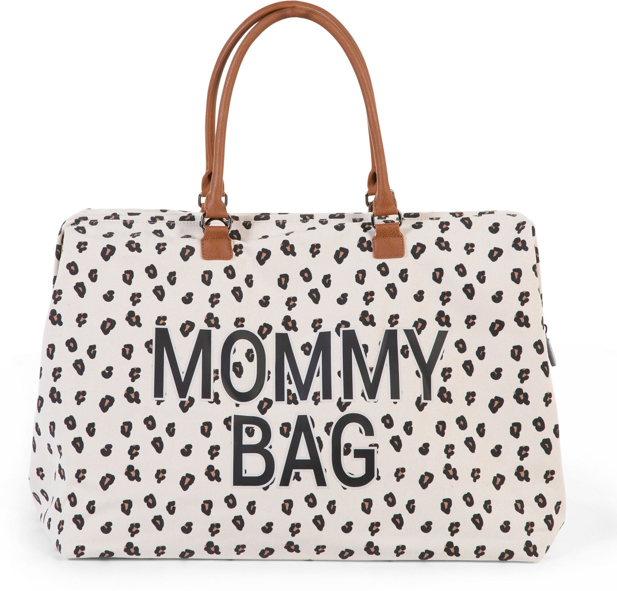 CHILDHOME Τσάντα Αλλαγής Childhome Mommy Bag Big Canvas Leopard