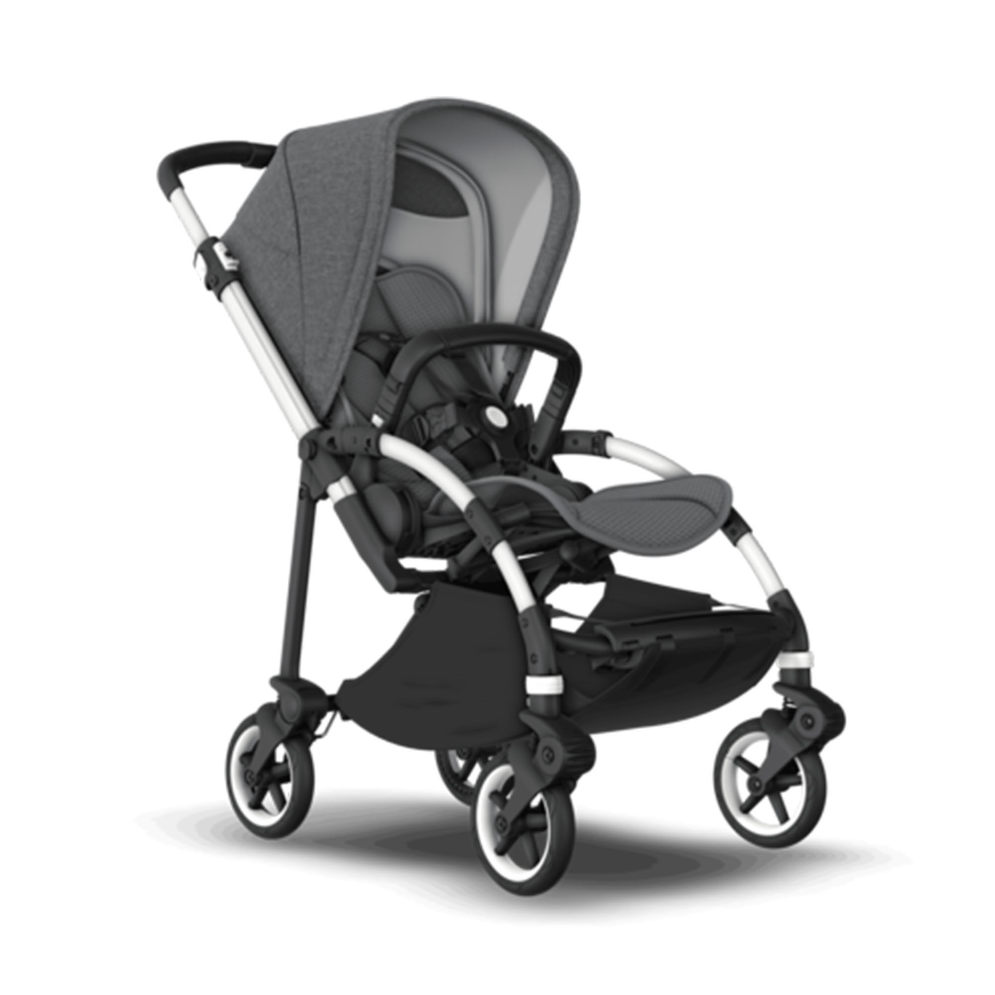 BUGABOO Kαρότσι Bugaboo Bee 6 Complete Σασί Alum/Grey- Grey Melange