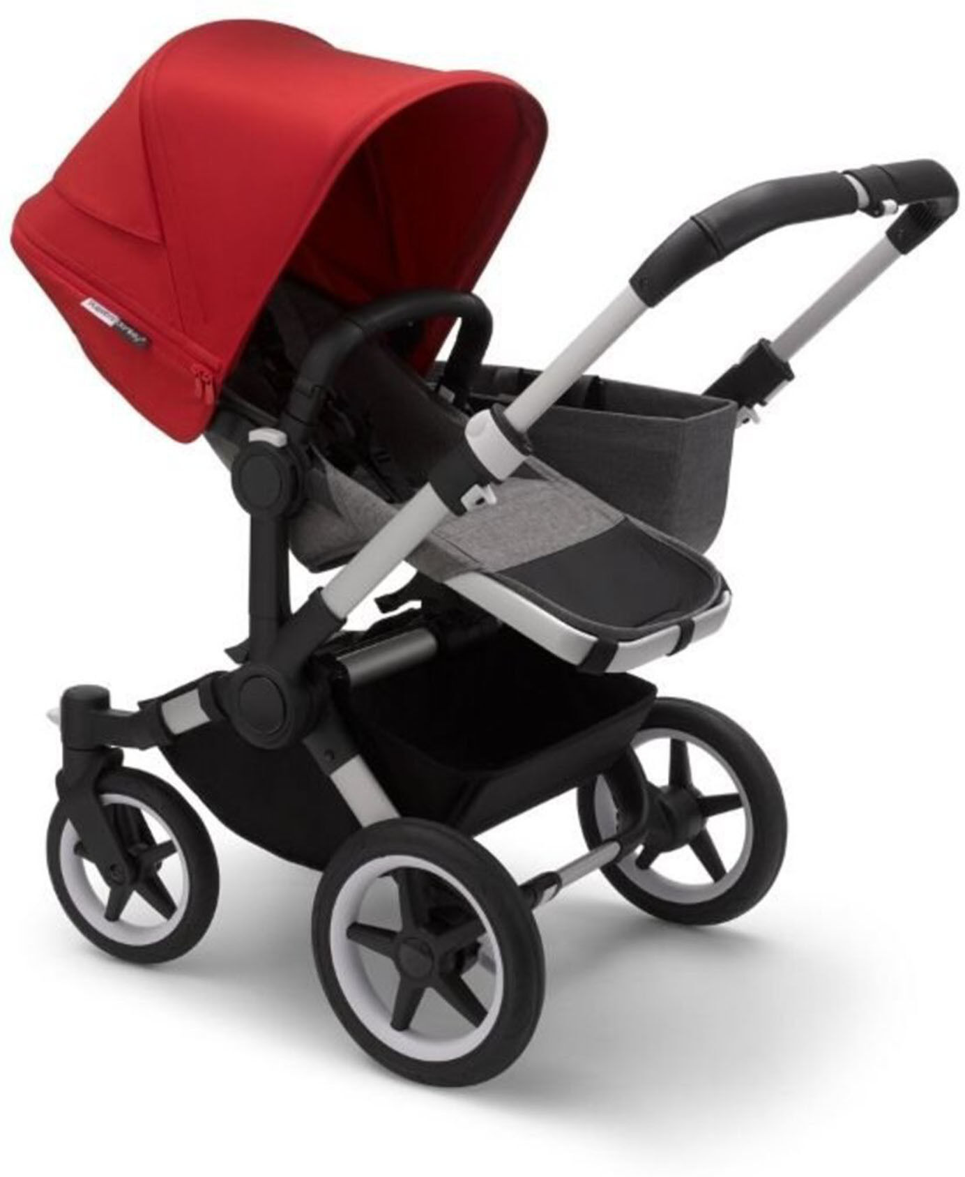 BUGABOO Kαρότσι Bugaboo Donkey 3 Μοno Complete Alum/Grey Melange- Red