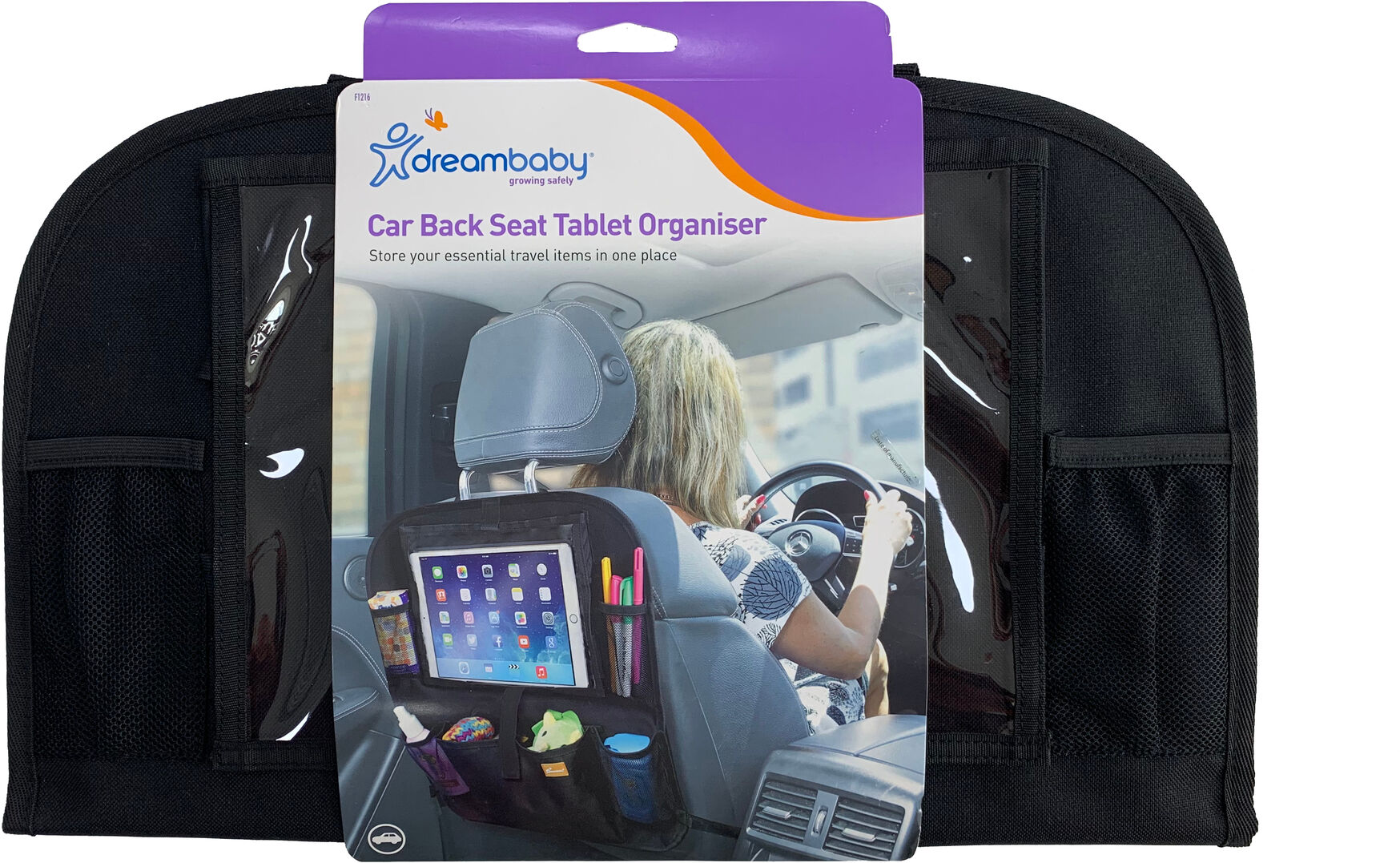 DreamBaby Organiser Αυτοκινήτου & Στήριγμα Tablet Black DreamBaby