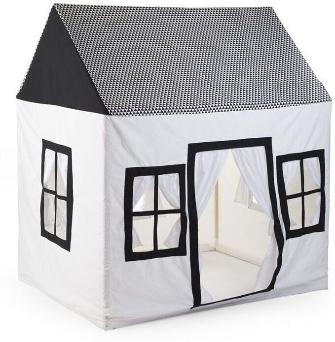 CHILDHOME Βαμβακερό Σπιτάκι Childhome Black & White 125*95*145cm