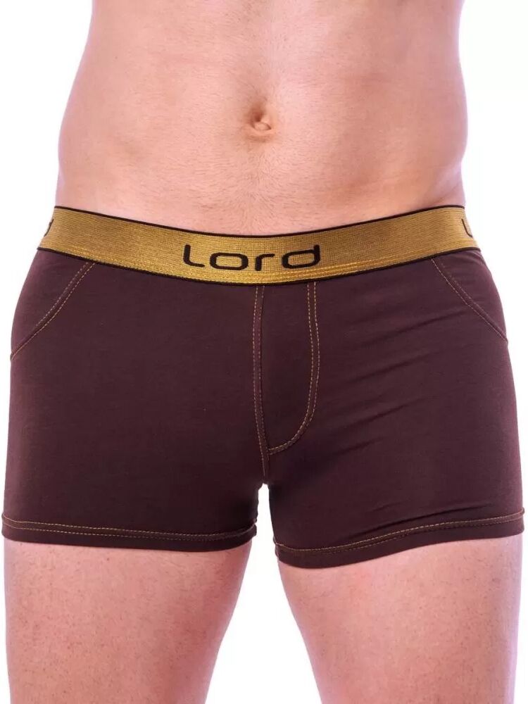 Lord Boxer, Χρυσό λάστιχο, καφέ Small,Medium,Large,XL,XXL