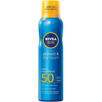 NIVEA SUN Protect & Dry Touch Mist Spray SPF50 200ml NIVEA SUN Protect & Dry Touch Mist Spray SPF50 200ml