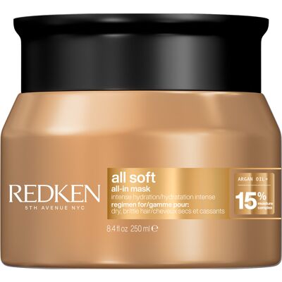 REDKEN All Soft Μάσκα Πλούσιας Ενυδάτωσης 250ml REDKEN All Soft Μάσκα Πλούσιας Ενυδάτωσης 250ml