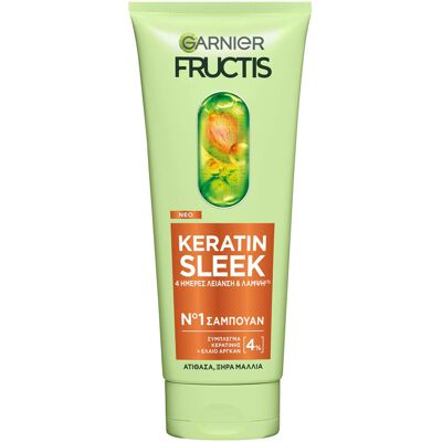 FRUCTIS Keratin Sleek Σαμπουάν Λείανσης & Λάμψης 200ml FRUCTIS Keratin Sleek Σαμπουάν Λείανσης & Λάμψης 200ml