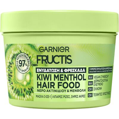 FRUCTIS Hair Food 3-In-1 Μάσκα Με Ακτινίδιο 400ml FRUCTIS Hair Food 3-In-1 Μάσκα Με Ακτινίδιο 400ml