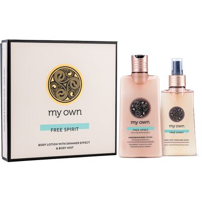 my own Free Spirit With Shimmer Effect Body Lotion 310ml & Body Mist 160ml my own Free Spirit With Shimmer Effect Body Lotion 310ml & Body Mist 160ml