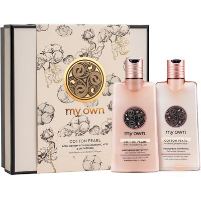 my own Cotton Pearl with Hyalouronic Acid Body Lotion 310ml & Shower Gel 310ml my own Cotton Pearl with Hyalouronic Acid Body Lotion 310ml & Shower Gel 310ml