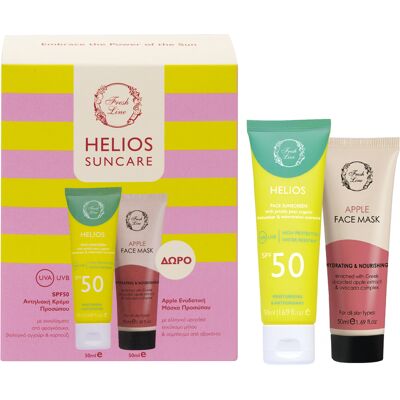 FRESH LINE Helios Σετ Αντηλιακής Προστασίας 2τμχ - Κρέμα Προσώπου SPF50 50ml & Μάσκα Προσώπου 50ml FRESH LINE Helios Σετ Αντηλιακής Προστασίας 2τμχ - Κρέμα Προσώπου SPF50 50ml & Μάσκα Προσώπου 50ml