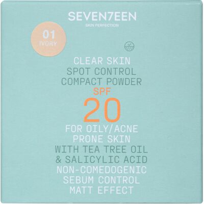 SEVENTEEN Clear Skin Spot Control Compact Powder Spf20 10gr SEVENTEEN Clear Skin Spot Control Compact Powder Spf20 10gr