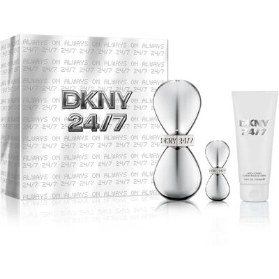 DKNY 24/7 Eau De Parfum 100ml & Deluxe Mini 7ml & Body Lotion 100ml DKNY 24/7 Eau De Parfum 100ml & Deluxe Mini 7ml & Body Lotion 100ml