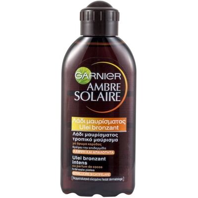GARNIER AMBRE SOLAIRE ΛΑΔΙ ΜΑΥΡΙΣΜΑΤΟΣ ΜΕ ΚΑΡΥΔΑ 200ml GARNIER AMBRE SOLAIRE ΛΑΔΙ ΜΑΥΡΙΣΜΑΤΟΣ ΜΕ ΚΑΡΥΔΑ 200ml