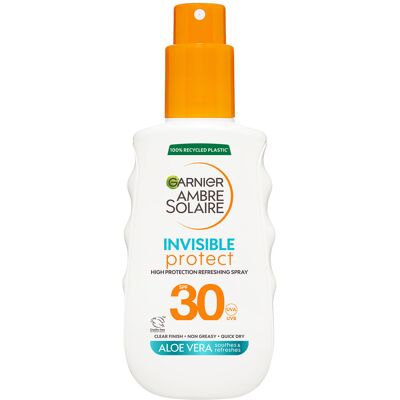GARNIER AMBRE SOLAIRE INVISIBLE PROTECT SPRAY SPF30 150ml GARNIER AMBRE SOLAIRE INVISIBLE PROTECT SPRAY SPF30 150ml