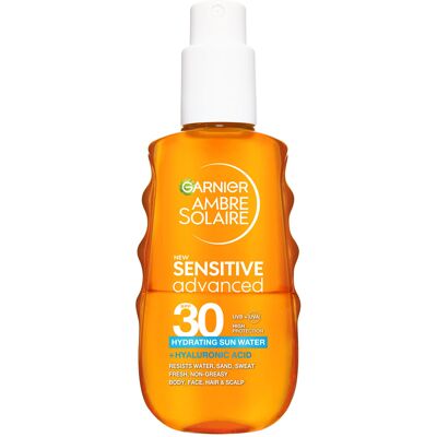 GARNIER AMBRE SOLAIRE SENSITIVE ADVANCED ΕΝΥΔΑΤΙΚΟ ΑΝΤΗΛΙΑΚΟ ΝΕΡΟ SPF30 150ml GARNIER AMBRE SOLAIRE SENSITIVE ADVANCED ΕΝΥΔΑΤΙΚΟ ΑΝΤΗΛΙΑΚΟ ΝΕΡΟ SPF30 150ml