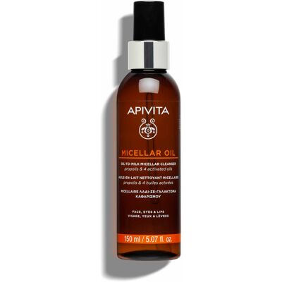 APIVITA MICELLAIRE ΛΑΔΙ-ΣΕ-ΓΑΛΑΚΤΩΜΑ ΚΑΘΑΡΙΣΜΟΥ - ΠΡΟΣΩΠΟ, ΜΑΤΙΑ & ΧΕΙΛΗ 150ml APIVITA MICELLAIRE ΛΑΔΙ-ΣΕ-ΓΑΛΑΚΤΩΜΑ ΚΑΘΑΡΙΣΜΟΥ - ΠΡΟΣΩΠΟ, ΜΑΤΙΑ & ΧΕΙΛΗ 150ml