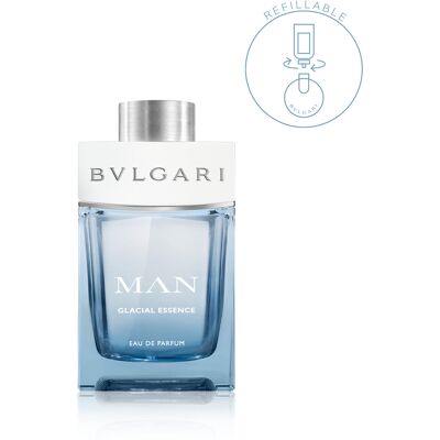 BVLGARI MAN GLACIAL ESSENCE EAU DE PARFUM REFILLABLE 100ml BVLGARI MAN GLACIAL ESSENCE EAU DE PARFUM REFILLABLE 100ml