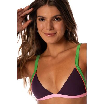 Maaji γυναικείο μαγιό μπικίνι τοπ διπλής όψης "Burgundy Ripple Fixed Triangle" - 0136483+1+2 Μπορντό M Maaji γυναικείο μαγιό μπικίνι τοπ διπλής όψης "Burgundy Ripple Fixed Triangle" - 0136483+1+2 Μπορντό M