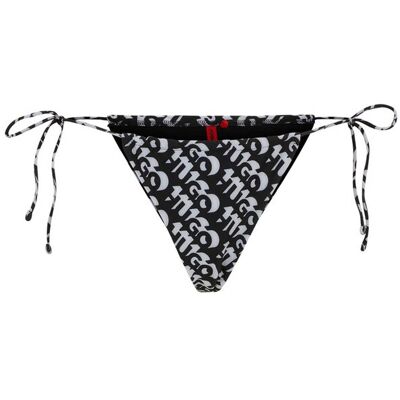 Hugo Boss γυναικείο μαγιό μπικίνι σλιπ με all-over logo "Bonnie" - 50515287 Μαύρο L Hugo Boss γυναικείο μαγιό μπικίνι σλιπ με all-over logo "Bonnie" - 50515287 Μαύρο L