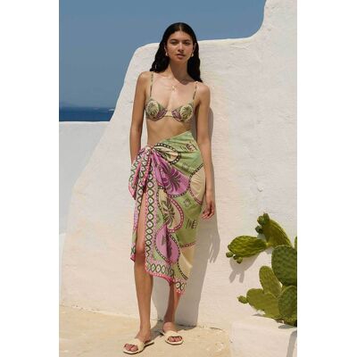 Paolita γυναικείο παρεό "Palma Sarong" - AC2602SR-PA Πράσινο ONE SIZE Paolita γυναικείο παρεό "Palma Sarong" - AC2602SR-PA Πράσινο ONE SIZE