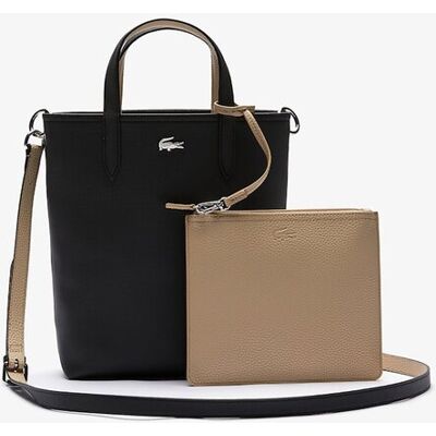 Lacoste γυναικεία crossbody τσάντα διπλής όψης "Anna Reversible Coated Canvas " - NF2991AA Μαύρο ONE SIZE Lacoste γυναικεία crossbody τσάντα διπλής όψης "Anna Reversible Coated Canvas " - NF2991AA Μαύρο ONE SIZE