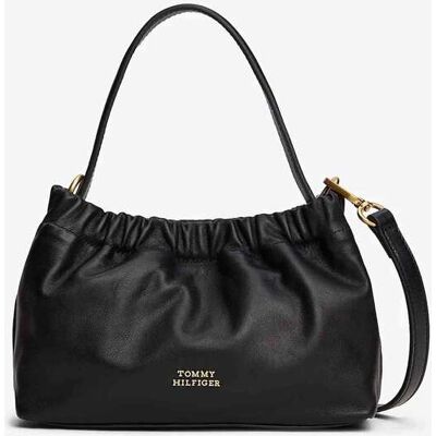 Tommy Hilfiger γυναικείο τσαντάκι ώμου/crossbody με αλυσίδα και μεταλλικό λογότυπο - AW0AW18306 Μαύρο ONE SIZE Tommy Hilfiger γυναικείο τσαντάκι ώμου/crossbody με αλυσίδα και μεταλλικό λογότυπο - AW0AW18306 Μαύρο ONE SIZE