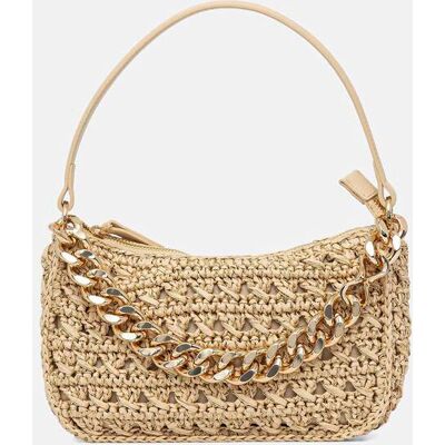 Twinset γυναικεία τσάντα hobo με επιχρυσωμένη αλυσίδα - 261TD8081 Μπεζ ONE SIZE Twinset γυναικεία τσάντα hobo με επιχρυσωμένη αλυσίδα - 261TD8081 Μπεζ ONE SIZE