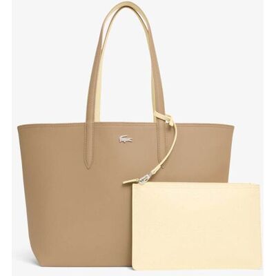 Lacoste γυναικεία τσάντα tote πικέ διπλής όψης με λογότυπο "Anna Reversible" - NF2142AA Καμηλό ONE SIZE Lacoste γυναικεία τσάντα tote πικέ διπλής όψης με λογότυπο "Anna Reversible" - NF2142AA Καμηλό ONE SIZE