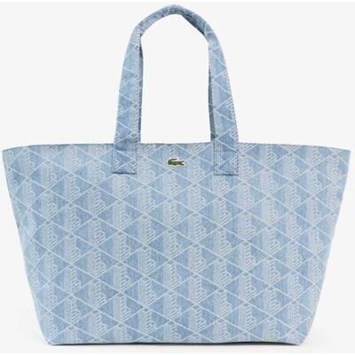 Lacoste unisex τσάντα tote με all-over monogram "Large Neocroc" - NU5297NZ Μπλε Ανοιχτό ONE SIZE Lacoste unisex τσάντα tote με all-over monogram "Large Neocroc" - NU5297NZ Μπλε Ανοιχτό ONE SIZE