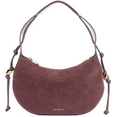 Coccinelle γυναικεία δερμάτινη τσάντα ώμου "Τhess Suede Hobo Small" - E1VCB-130301 Καφέ Σκούρο ONE SIZE Coccinelle γυναικεία δερμάτινη τσάντα ώμου "Τhess Suede Hobo Small" - E1VCB-130301 Καφέ Σκούρο ONE SIZE