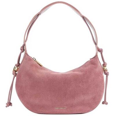 Coccinelle γυναικεία δερμάτινη τσάντα ώμου "Τhess Suede Hobo Small" - E1VCB-130301 Ροζ ONE SIZE Coccinelle γυναικεία δερμάτινη τσάντα ώμου "Τhess Suede Hobo Small" - E1VCB-130301 Ροζ ONE SIZE