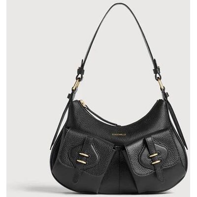 Coccinelle γυναικεία δερμάτινη τσάντα ώμου "Mavery Pocket Small" - E1VGK-120201 Μαύρο ONE SIZE Coccinelle γυναικεία δερμάτινη τσάντα ώμου "Mavery Pocket Small" - E1VGK-120201 Μαύρο ONE SIZE