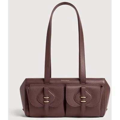 Coccinelle γυναικεία δερμάτινη τσάντα ώμου "Mavery Pocket Medium" - E1VGK-120301 Καφέ Σκούρο ONE SIZE Coccinelle γυναικεία δερμάτινη τσάντα ώμου "Mavery Pocket Medium" - E1VGK-120301 Καφέ Σκούρο ONE SIZE