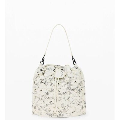Desigual γυναικείο backpack με lettering "Indio" - 26SAKP27 Ασπρόμαυρο ONE SIZE Desigual γυναικείο backpack με lettering "Indio" - 26SAKP27 Ασπρόμαυρο ONE SIZE