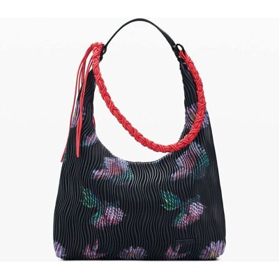 Desigual γυναικεία τσάντα ώμου με δερμάτινη όψη και ανάγλυφη υφή "Samara" - 26SAXP57 Μαύρο ONE SIZE Desigual γυναικεία τσάντα ώμου με δερμάτινη όψη και ανάγλυφη υφή "Samara" - 26SAXP57 Μαύρο ONE SIZE