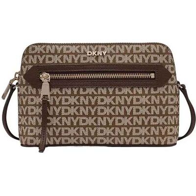 DKNY γυναικεία τσάντα crossbody με all-over logo print "Bryant" - R42EYE17 Εκρού ONE SIZE DKNY γυναικεία τσάντα crossbody με all-over logo print "Bryant" - R42EYE17 Εκρού ONE SIZE