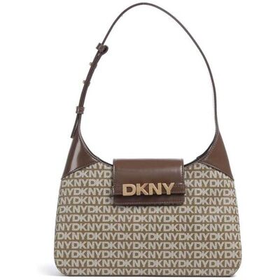 DKNY γυναικεία τσάντα ώμου με all-over λογότυπο "Avril" - R5235L20 Καφέ ONE SIZE DKNY γυναικεία τσάντα ώμου με all-over λογότυπο "Avril" - R5235L20 Καφέ ONE SIZE